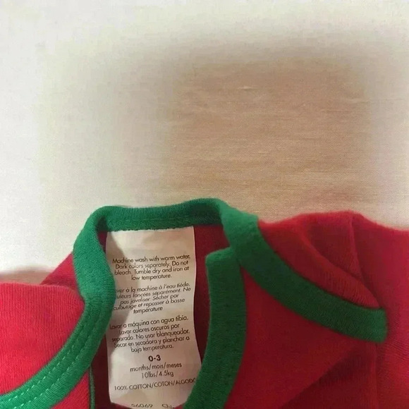 Santa's Helper - NTWO short sleeve newborn  baby onesie top/shirt. Size 0-3 mo - Picture 2 of 3
